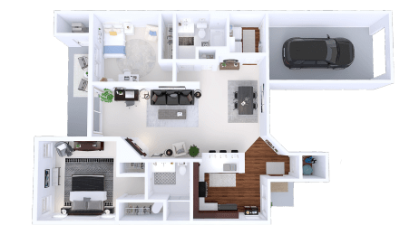 2 beds, 2 baths, 1,240 sqft, $2,351