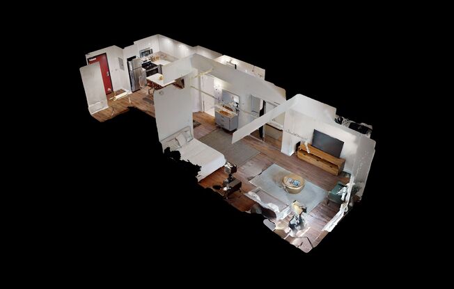 Studio, 1 bath, 616 sqft, $1,914.17, Unit L25