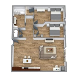 2 beds, 1 bath, 1,032 sqft, $2,832