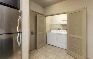 Full size washer and dryer at 55+ FountainGlen Jacaranda, Fullerton, CA