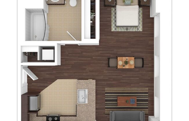 Studio, 1 bath, 492 sqft, $2,115, Unit M-1005