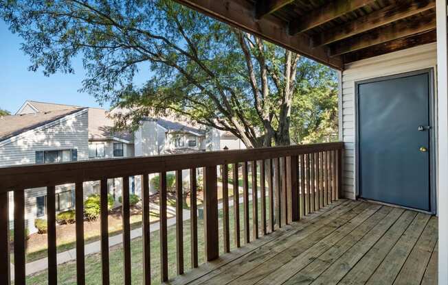 Private Balcony with Storage at Glen at Bogey Hills, St. Charles, MO, 63303