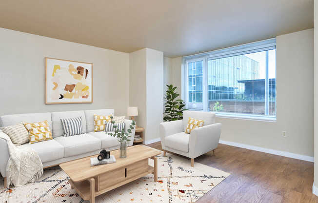 Living Room with Hard Surface Flooring