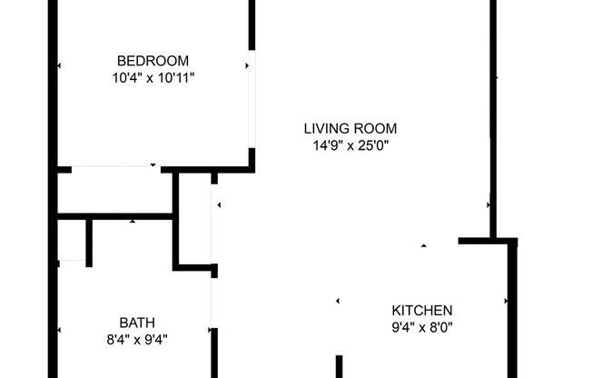 1 bed, 1 bath, 545 sqft, $1,060, Unit 119