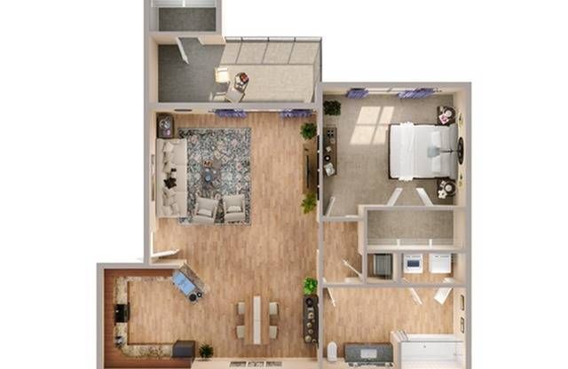 1 bed, 1 bath, 826 sqft, $1,199