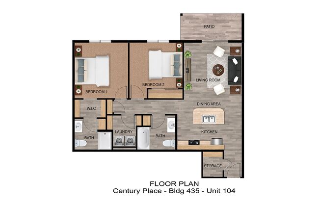 2 beds, 2 baths, $1,470, Unit APT 212