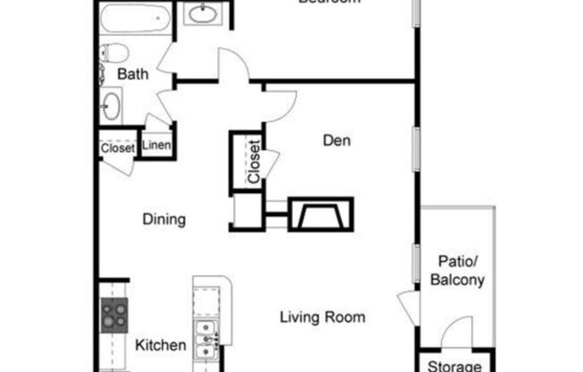 2 beds, 1 bath, 800 sqft, $1,189