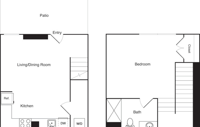 1 bed, 1 bath, 546 sqft, $1,539, Unit 106