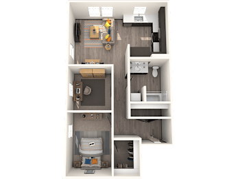 1 bed, 1 bath, 815 sqft, $2,595
