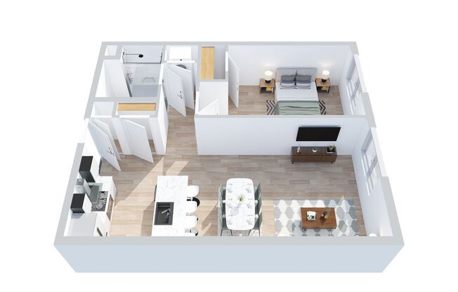 1 bed, 1 bath, 812 sqft, $2,200, Unit 320