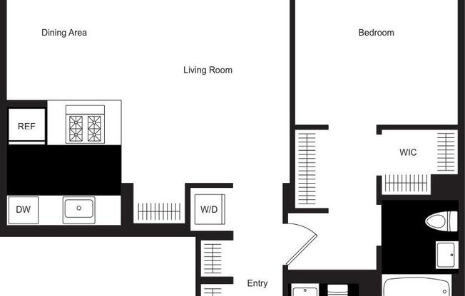 1 bed, 1.5 baths, $6,925, Unit 25S