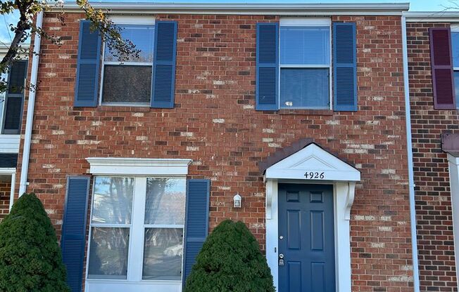 2 bedroom, 1 1/2 bathroom Henrico Townhome