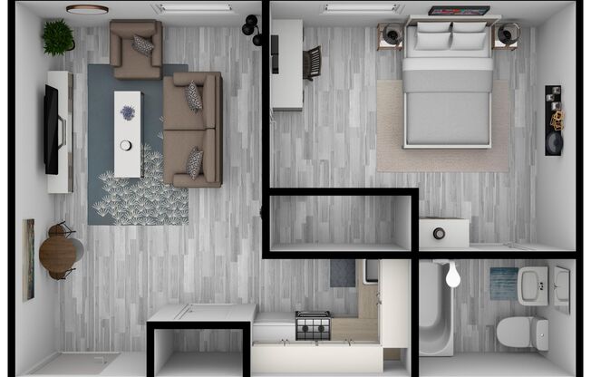1 bed, 1 bath, 450 sqft, $765, Unit 72-B06
