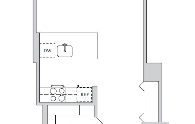 Studio, 1 bath, 683 sqft, $4,184, Unit 718