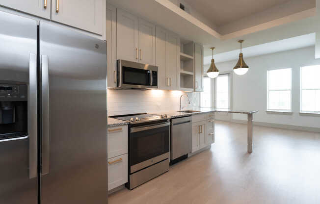 Kitchen with Stainless Steel Appliances