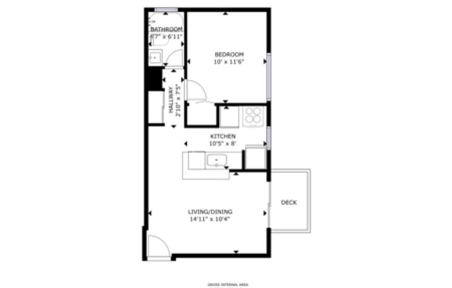 1 bed, 1 bath, $1,175