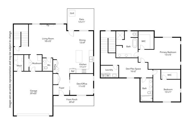 2 beds, 2.5 baths, 2,610 sqft, $3,795, Unit 11244