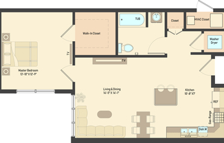 1 bed, 1 bath, 762 sqft, $2,395, Unit Residence 413