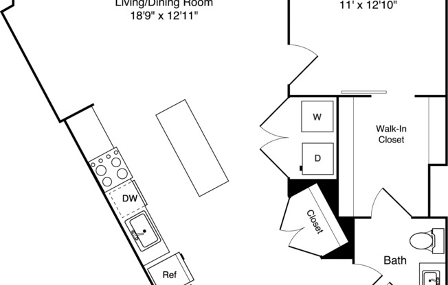 1 bed, 1 bath, 862 sqft, $4,425, Unit 2508