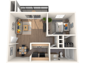1 bed, 1 bath, 750 sqft, $1,350