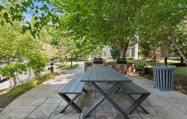 Additional grills and picnic table