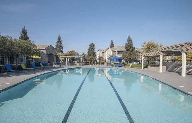 pool for swimming laps at North Pointe Apartments, Vacaville