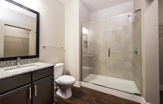 Designer Bathroom Suites at The Lincoln Apartments, Raleigh