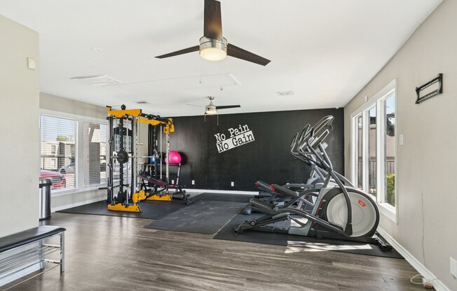 Unleash your potential at The Riley Apartments, where our modern fitness center is designed for your active lifestyle. Enjoy state-of-the-art equipment and bright, spacious surroundings. Elevate your routine today—schedule a tour now!