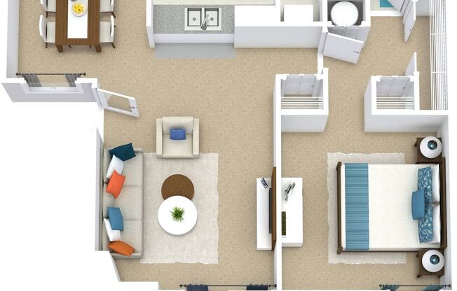 1 bed, 1 bath, 788 sqft, $1,264, Unit 09-207