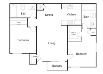 2 beds, 2 baths, 852 sqft, $2,685