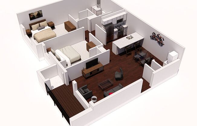 2 beds, 2 baths, 1,035 sqft, $1,850, Unit C067