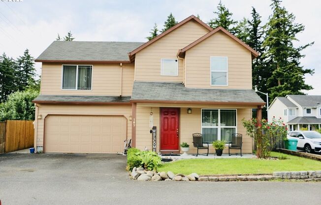 large garage conversion with seperate entance and full bathroom