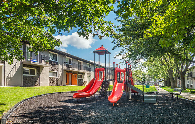 Play structure at Axis at Westmont, Westmont, IL, 60059