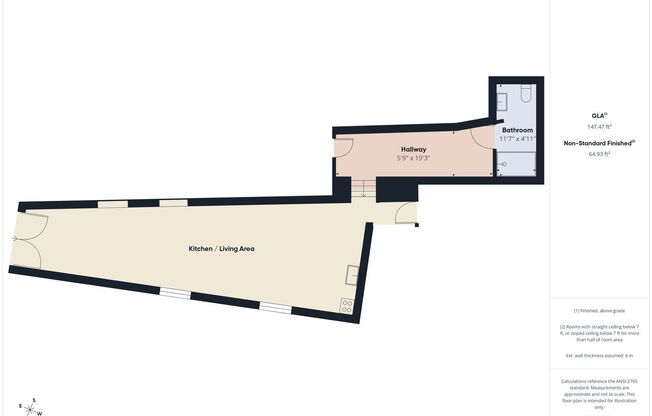 1 bed, 1 bath, 750 sqft, $1,365, Unit 107