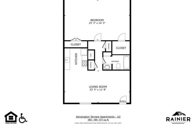 1 bed, 1 bath, 871 sqft, $1,295, Unit LAW15-112