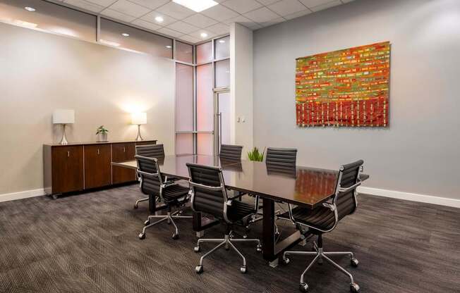 Conference room and work from home space