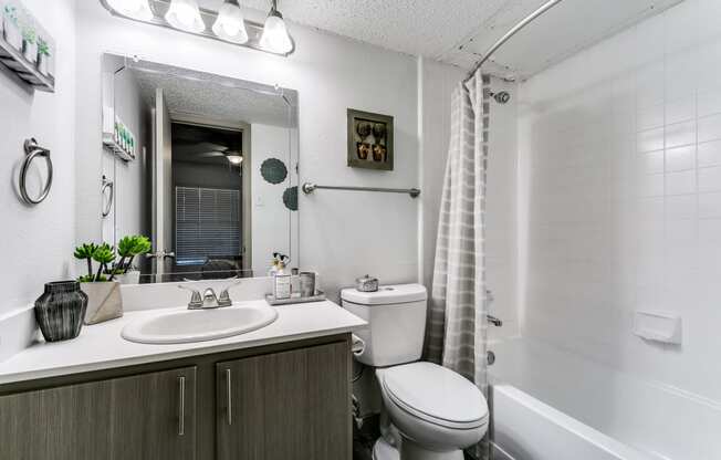 a bathroom with a sink toilet and a shower