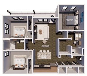 3 beds, 2 baths, 1,245 sqft, $2,270