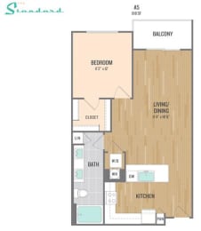 1 bed, 1 bath, 819 sqft, $2,375