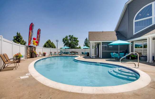 The Community Outdoor Pool at Eagles Landing at Church Ranch Apartments