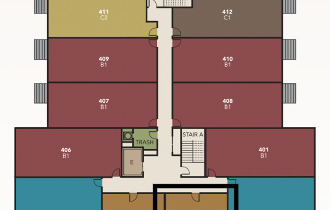 1 bed, 1 bath, 603 sqft, $1,855, Unit 403