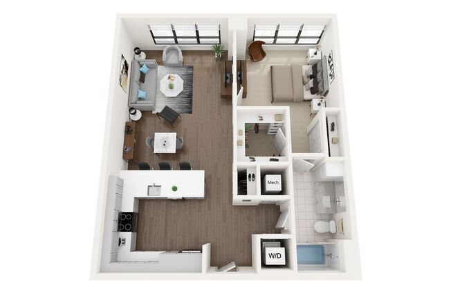 1 bed, 1 bath, 858 sqft, $2,444, Unit 2071