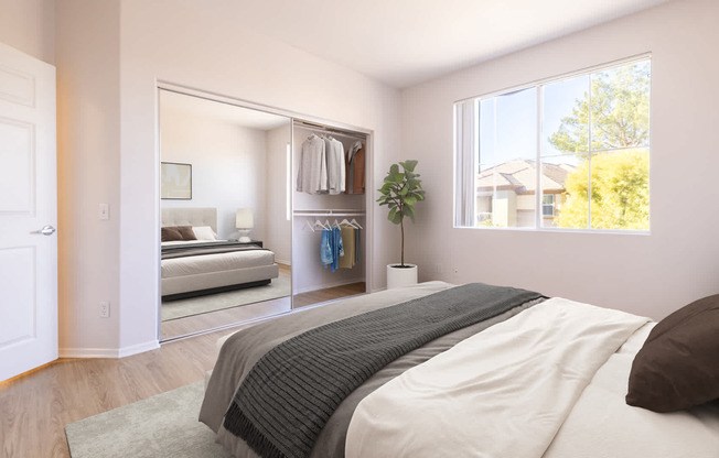 Bedroom with Hard Surface Flooring