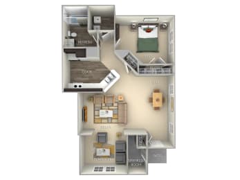 1 bed, 1 bath, 824 sqft, $1,776