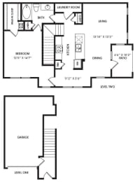 1 bed, 1 bath, 980 sqft, $1,371