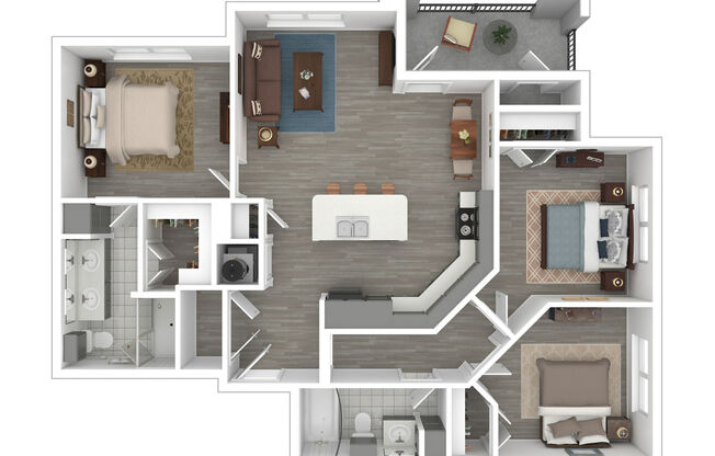 3 beds, 2 baths, 1,164 sqft, $1,727