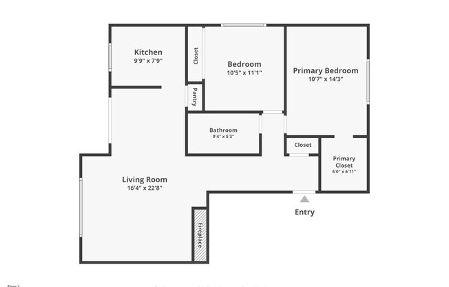 2 beds, 1 bath, 1,075 sqft, $2,100, Unit NFA #1 - #102