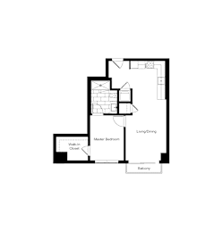 1 bed, 1 bath, 604 sqft, $2,190