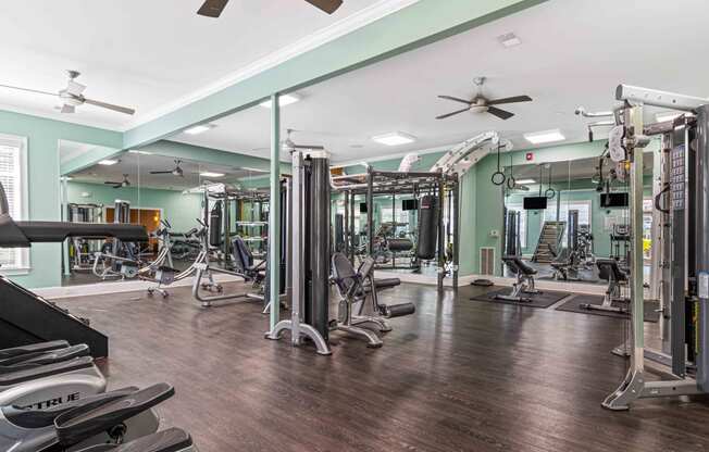 The Asher at Sugarloaf apartments in Lawrenceville Georgia photo of fitness center