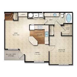 1 bed, 1 bath, 820 sqft, $1,611